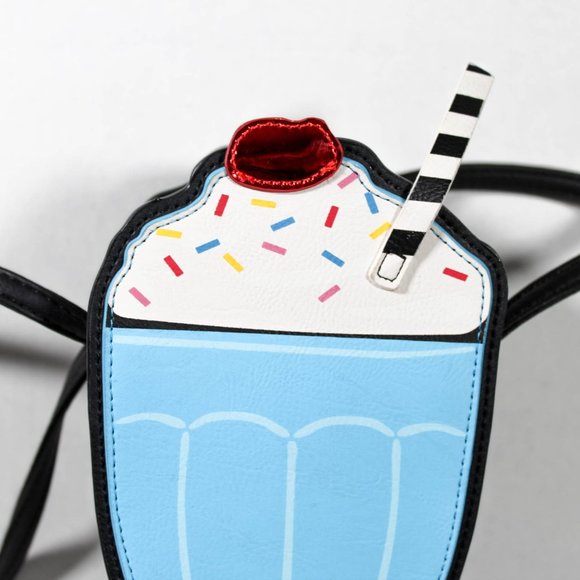 NWOT Retro Inspired Milkshake Cross Body Shoulder Bag Purse - Picture 2 of 9
